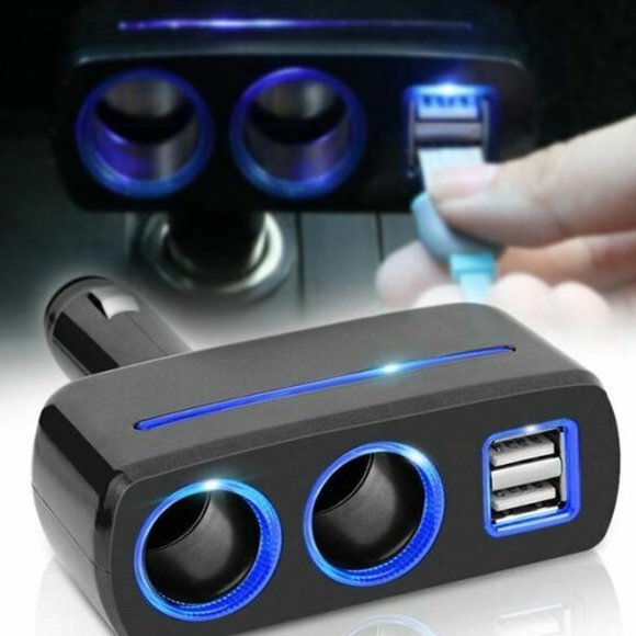 Dual USB Charger 2 Way Car Cigarette Lighter Socket Splitter Adapter - Picture 5 of 5